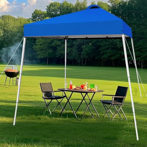 SAILARY 8x8 Top Pop Up Canopy Tent with Central Lock Design, Slant Legs, Backpack, Easy Outdoor Sun Shade for Events, Part...