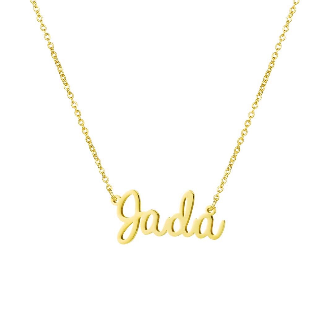 Women Jewelry Name Necklace Big Initial Best Friend Women Gift for Her Jada