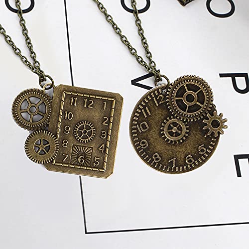ZOOFOX 300 Gram Gears Charms, Mixed Vintage Bronze Watch Cog Wheel Set, DIY Metal Steampunk Pendant for Crafting, Jewelry ...