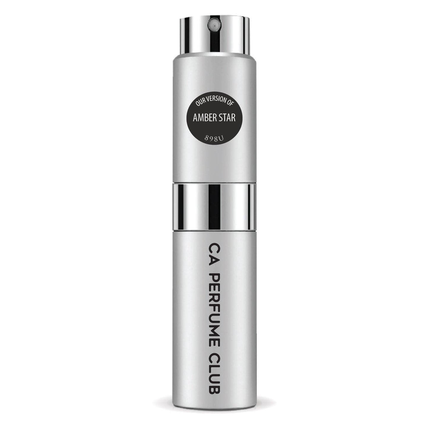 CA Perfume Impression of Amber Star for Women and Men Amber Woody Scent Long Lasting Unisex Fragrance Eau De Parfum Travel Size Refillable Atomizer Spray 0.27 Fl Oz 8ml