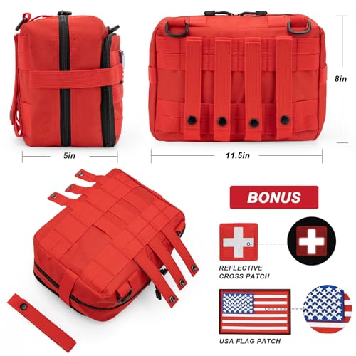 Jueachy Tactical Molle Pouch Large Admin Bag Utility Tool Pouches Molle Attachment EDC Pouches Expandable Molle Accessorie...