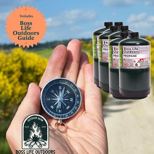 Boss Life Outdoors Propane Cylinders - 16 Oz (6 Pack)