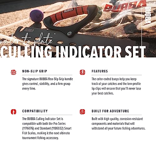 BUBBA Culling Set - Compatible Smart Fish Scales - Tournament Fishing Accessory to Track Catches