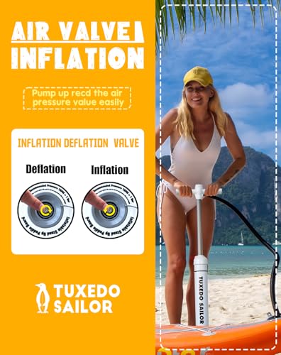 Tuxedo Sailor 10'6"×33"×6" Inflatable Stand Up Paddle Board with Premium SUP Accessories,Paddle Boards for Adults & Youth ...