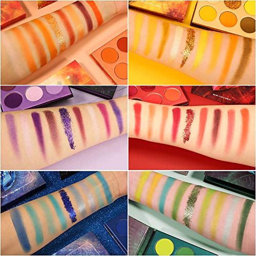 docolor Eyeshadow Palette 54Colors Gemstone Eye Shadow Palette Highly Pigmented Mattes Glitter Shimmers Smokey Cream Powde...