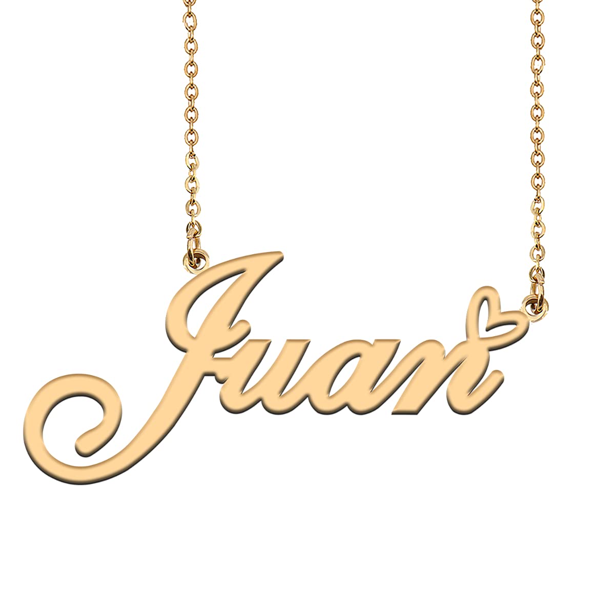 HUAN XUN Custom Initial Necklaces Gold for Women Juan Necklace Personalized Jewelry Gifts for Mom Birthday