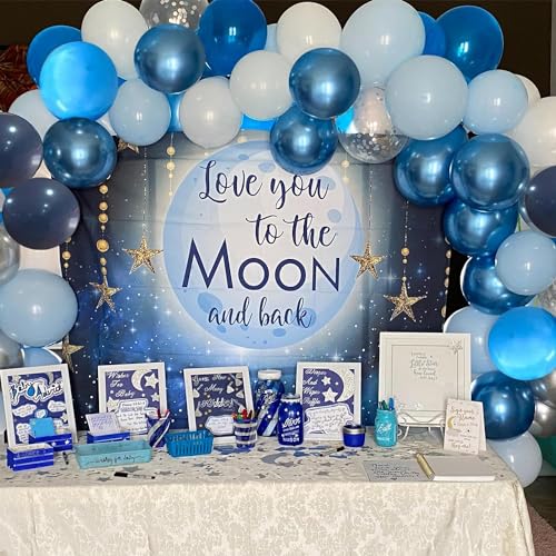 Blue Balloons Metallic Blue Balloon, 60Pcs 12Inch Chrome Blue Balloons Kit Macaron Light Pearl Navy Blue Latex Balloons fo...