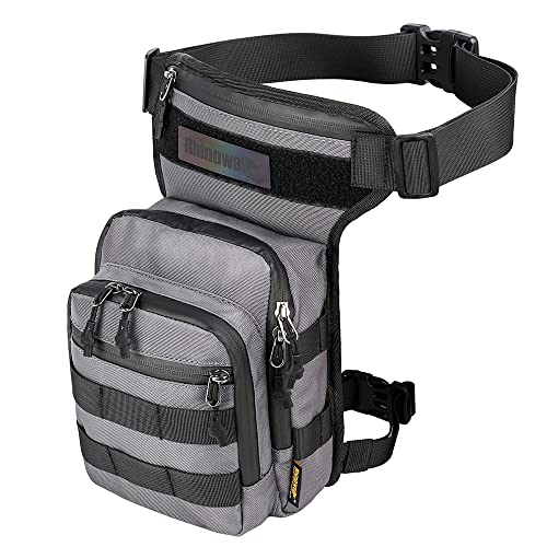 SUNELFFY Motorcycle Drop Leg Bag Military Thigh Pouch Bag Tactical Hip Thigh Pack Leg Bag Multifunctional for Riding Cycli...