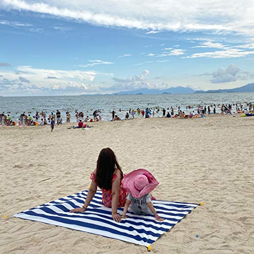 HZJOYUE Outdoor Blanket (71" x 55") -Compact, Lightweight, Sand Proof Pocket Blanket Best Mat for The Beach, Hiking, Trave...