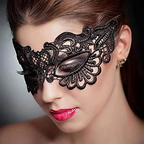 Mordarli Masquerade Mask for Women Lace Eye Mask for Halloween Costume Party