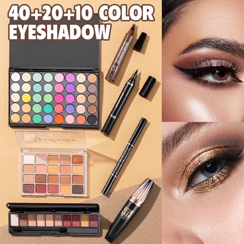 Makeup Kit for Women Full Kit Include Foundation Eyeshadow Palette Makeup Brushes Makeup Sets for Teens Girls, All In One ...