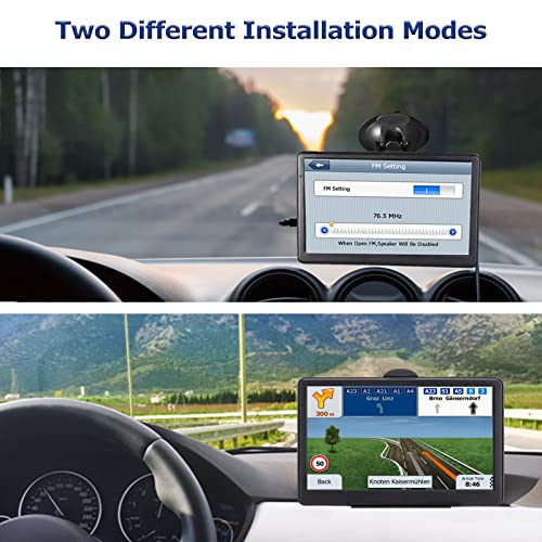 GPS Navigator for Car Truck RV, 7-inch High-Definition Touch Screen，2025 Maps (Free Lifetime Updates), Support Voice Turn ...