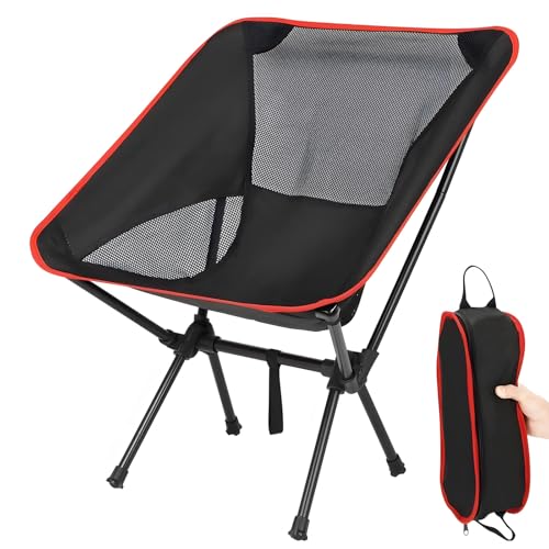 Thallike Ultralight Camping Chair, Portable Folding Backpacking Chair, Compact Camping Chair with Carry Bag for Outdoor Ca...