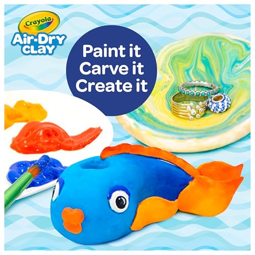 Crayola Air Dry Clay (5lbs), Teacher Supplies, Natural White Modeling Clay for Kids, Sculpting Material, Bulk Craft Suppli...