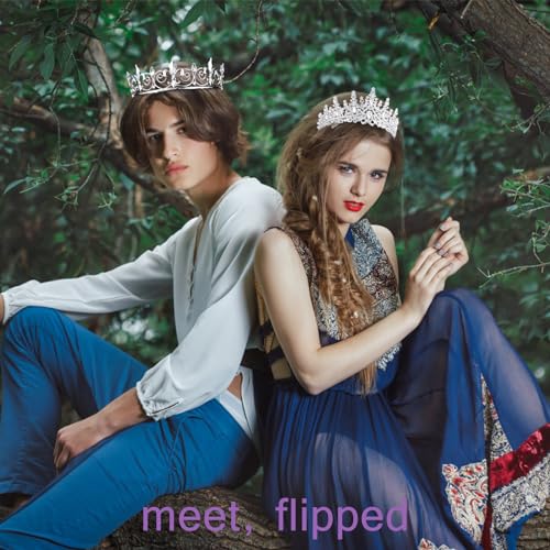 VELSCRUN 2 Pcs Tiara Crown for Men Women, Silver Crowns for Men Metal, King Queen Crown Tiaras, Prince Crown Princess Tiar...