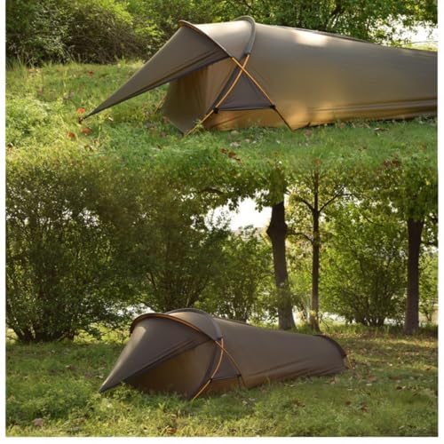 Ultralight Single Person Bivy Tent for Camp 1 Person 3 Season Waterproof Single Person Backpacking for Camping Hiking Back...
