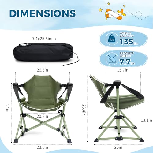 Chloraeon Kids Hammock Chair,Adjustable Kids Camping Chair,Folding Chair with Stand,Portable Hammock Chair for Camping, Tr...
