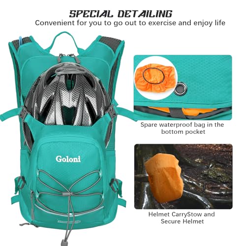 Hydration Backpack,Lightweight Hiking Backpack with 2L Water Bladder,Water Backpack for Biking, Running, Festival