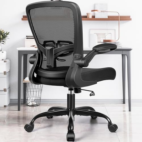 FelixKing Office Chair - Ergonomic Desk Chair with Adjustable Height, 360° Swivel, Flip-up Armrests, Flexible Tilt, Comfy ...