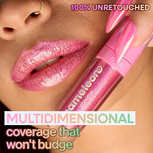 wet n wild Chameleon Chrome Lip Foil, Bold Light-Reflecting Pigments, Multidimensional Shine, Non-Sticky Smooth Formula,Ve...