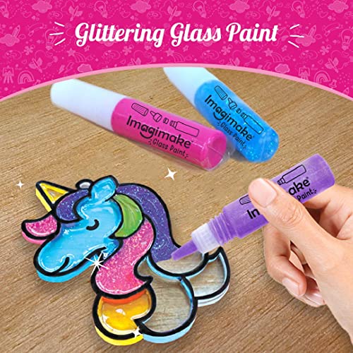Imagimake Window Art Princess | Suncatcher Kit | Arts and Crafts for Kids Ages 8-12 | Girls Toys Age 6-8 | Unicorn Gifts f...
