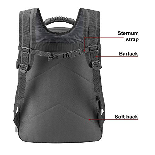 Large 3 Day Expandable 39L-64L Backpack Military Tactical Hiking Camping Daypack