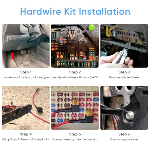 VIOFO HK4 Hardwire Kit with 8pcs Full Set Circuit Fuse Tap, Type-C Port, for A329 series/A229 series/A119Mini2/A139Pro/WM...