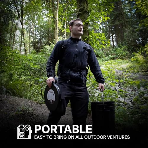 72 HRS Premium Portable Camping Toilet Seat with Lid for 5 Gallon Buckets, Outdoor Camping, Hiking, Emergencies - Perfect ...