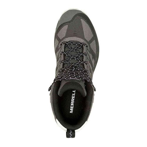 Merrell Women's SPEED ECO MID WATERPROOF Hiking Boot, Charcoal/Orc, 7.5