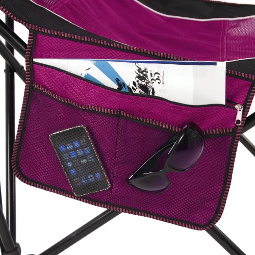 Kijaro Sling Folding Camping Chair - Enjoy The Outdoors in This Outdoor Chair with a Built-in Cup Holders and Side Organiz...