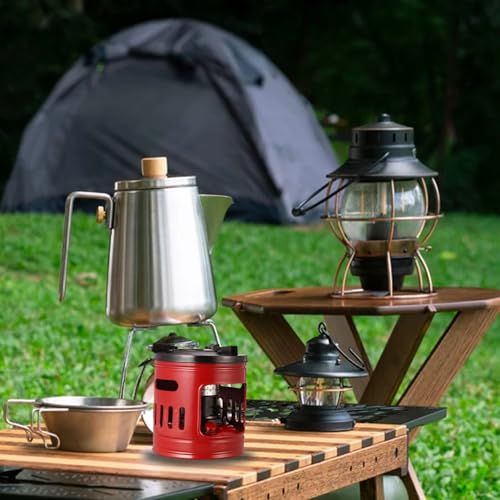 Yeory Kerosene Stove, 8.3x8.7 Iron Small Kerosene Heater with 8 Cotton Wick, Windproof Portable Indoor Burner Stove Campin...