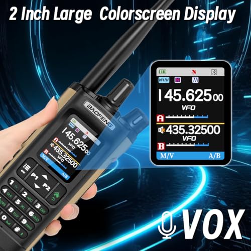 BAOFENG UV32 Radio Ham Radio Handheld 10W Long Range Rechargeable NOAA Weather Receiver UV-32 5RM K5 Tactical Two Way Radi...