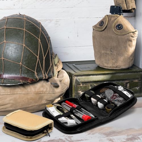 Suncalla Military Survival Sewing Kit Tactical with Buttons Durable Nylon Portable Small Sewing Kit for Men Women Complete...