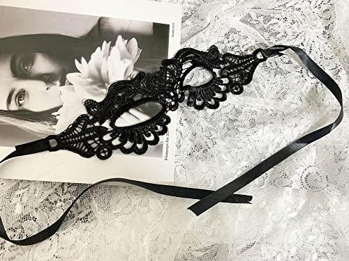 Mordarli Masquerade Mask for Women Lace Eye Mask for Halloween Costume Party