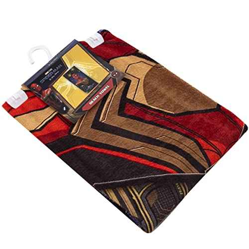 NORTHWEST Spider-Man Beach Towel, 30" x 60", Gold Spiders