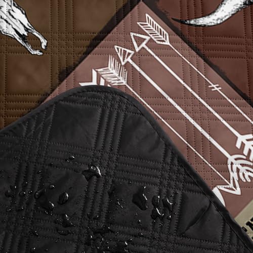 Smell Sunshine Outdoor Picnic Blanket,Portable Sandproof Waterproof Picnic Mat,West Cowboys Printed Camping Beach Mat for ...