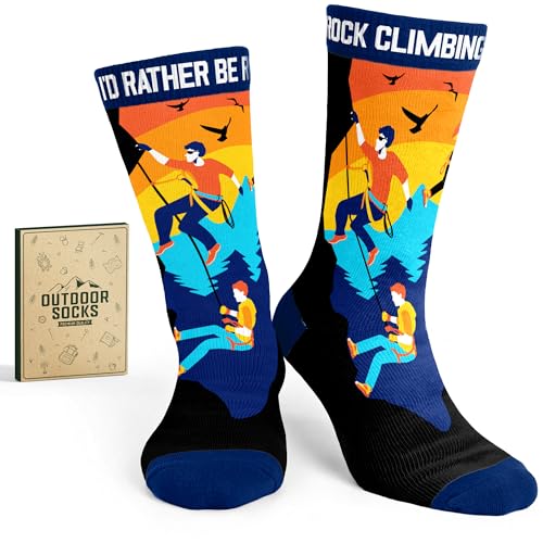 Rock Climbing Gifts - Innovative Rock Climbing Socks, Ideal Gift for Climbers, Unique Gifts for Men, Enhancing Climb Exper...