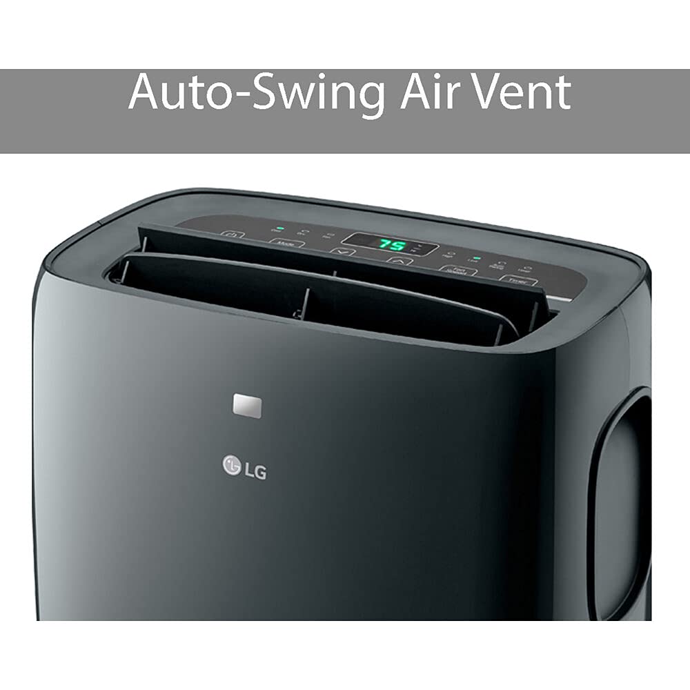 LG 8,000 BTU (DOE) 12,000 BTU (ASHRAE) Smart Portable Air Conditioner, 115V, Cools 350 Sq.Ft. (14' x 25' Room Size), Voice Control, Works with LG ThinQ, Amazon Alexa, and Hey Google