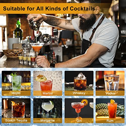 30pcs Mixology Bartender Kit with Stand, Secilla 25oz Bar Set Cocktail Shaker Set, Professional Bartending Kit Home Bar To...