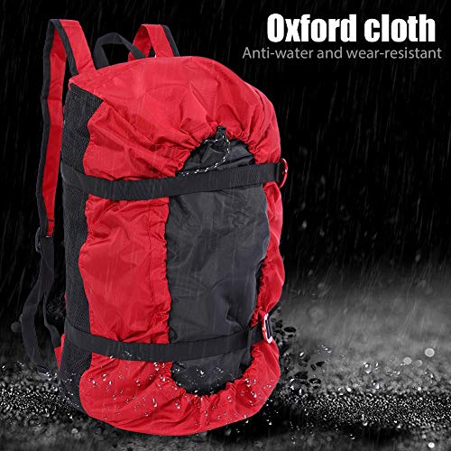 Tiiyee Rock Climbing Rope Bag, Arborist Rope Storage Bag Portable Folding Shoulder Backpack Large Capacity Tarp Waterproof...