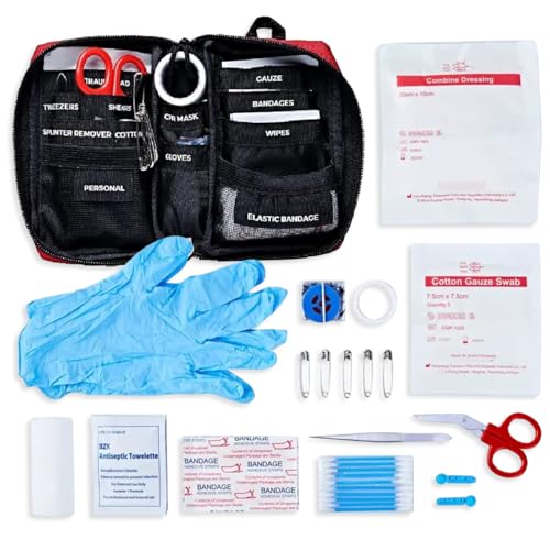 Surviveware 51 Pcs Comprehensive Premium Survival First Aid Kit - Medical Emergency Kit for Travel Camping Gear, Home Esse...