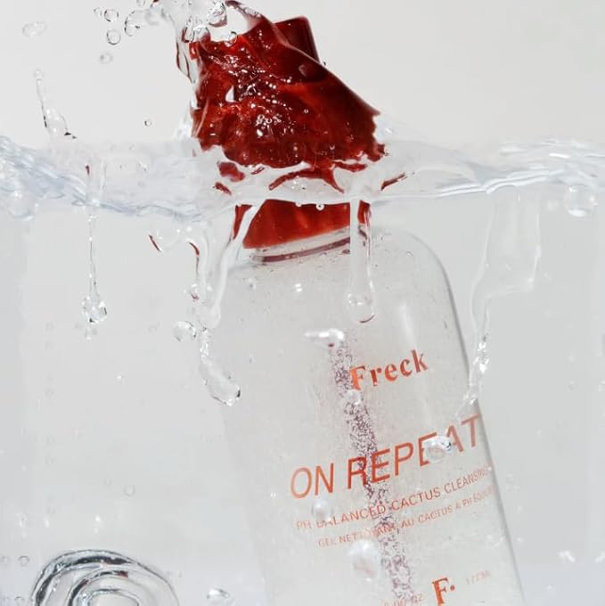 Freck Beauty ON REPEAT PH Balanced Cactus Cleansing Gel – Gentle Makeup Remover, Antioxidant-Rich Botanical Extract Blend, Allantoin & Cactus Flower, Alcohol-Free, Fragrance-Free, Vegan | 177ml