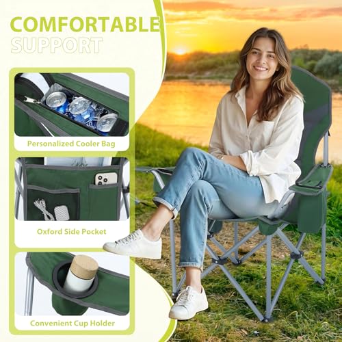 Nice C Camping Chair, Portable Chair, Lawn Chairs Ultralight High Back Folding Camping Chair, Backpacking Chair