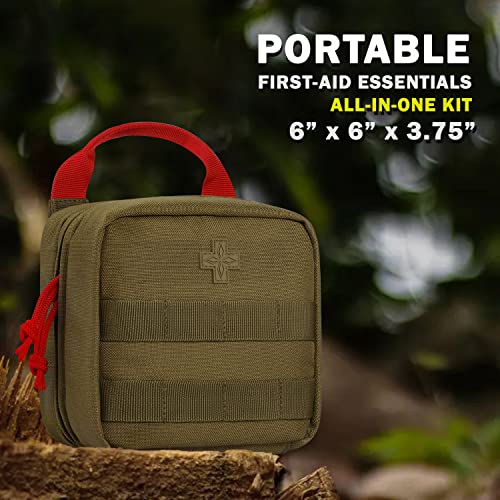 Everlit 180 Pieces Tactical First Aid Kit IFAK Molle EMT Pouch Outdoor Camping Emergency Kits for for Camping Boat Hunting...