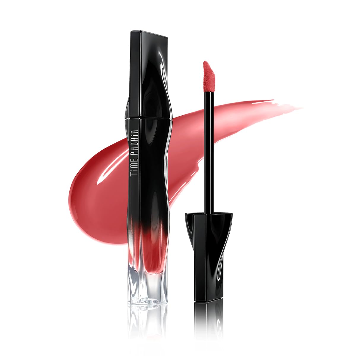 TIMEPHORIA Stellar Dust Lip Stain 002 Gemini, Transfer-Proof Smudgeproof Lip Gloss, Light Coral Pink Tinted Glossy Finish, High-