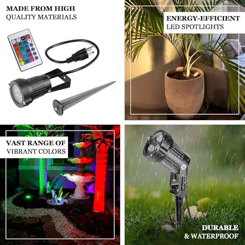 Efavormart 6W Purple LED Backdrop Uplight, Outdoor Waterproof Landscape Spotlight