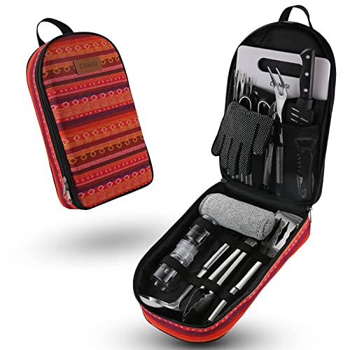 Camping Cookware Storage Bag - Camping Cooking Utensils Set Bag Camping Tool Portable Storage Bag Suitable for Knife, For...