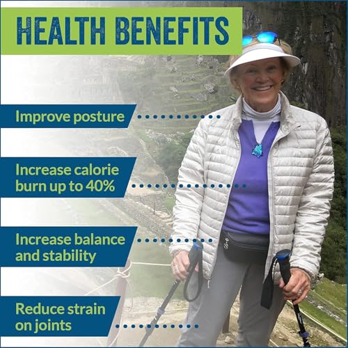 York Nordic Ultralight Folding Walking Poles - Travel Ready - with Rubber Feet, Baskets, and Bag
