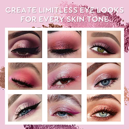 UCANBE Professional 18 Colors Aromas Nude Eyeshadow Palette Long Lasting Multi Reflective Shimmer Matte Glitter Pressed Pe...