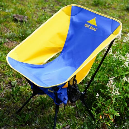 Hill Zero Nimbus Ultralight Camping Chair, Portable Folding Backpacking Chair, Lightweight Folding Backpacking Hiking Chai...